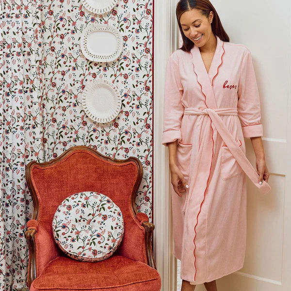 WOMENS LONG SCALLOP LIGHTWEIGHT ROBE