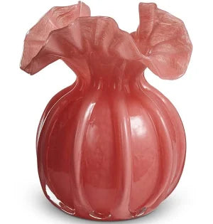 PINK RUFFLE VASE