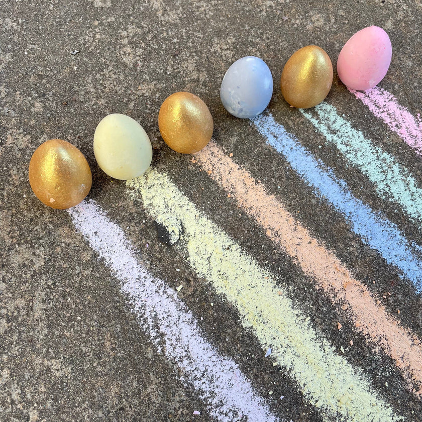 BUNNIES 6 EGGS CHALK SET
