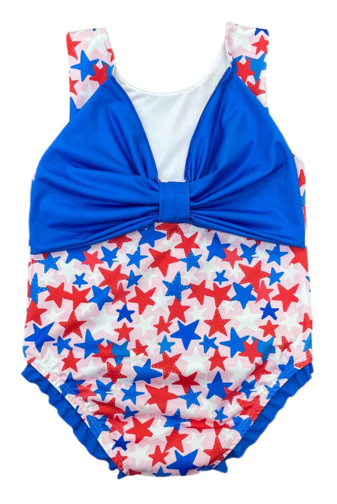 LOTTIE 1PC SWIM PATRIOTIC STARS