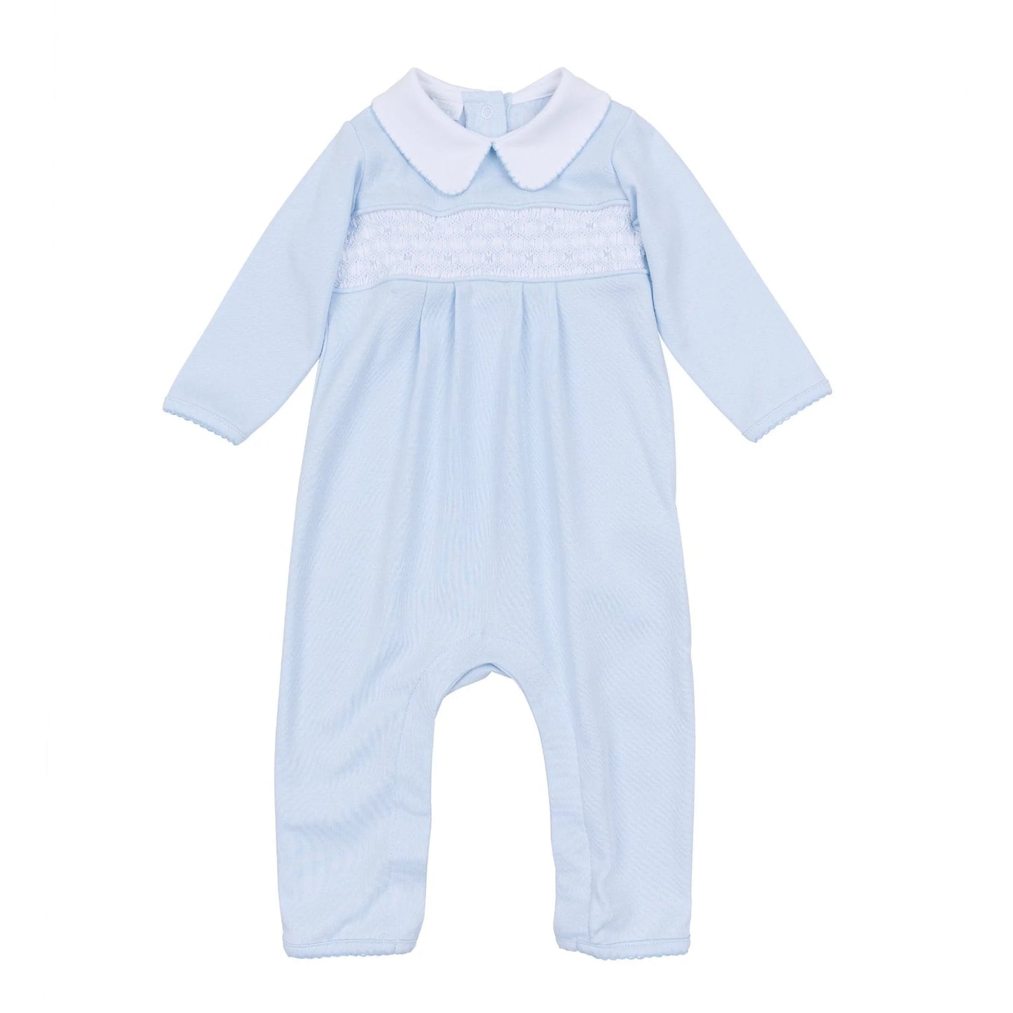 WILLOW AND WALKERS SMOCKED COLLAR PLAYSUIT
