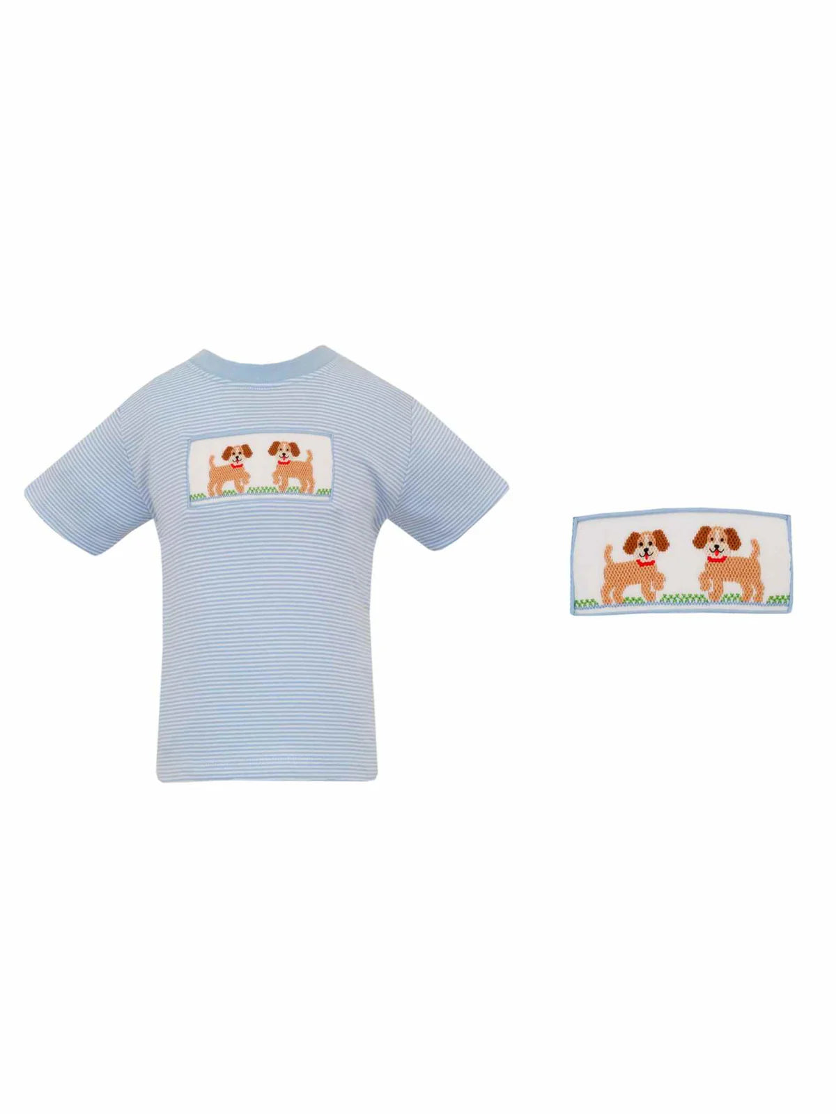 PUPPIES BLUE STRIPE SHIRT
