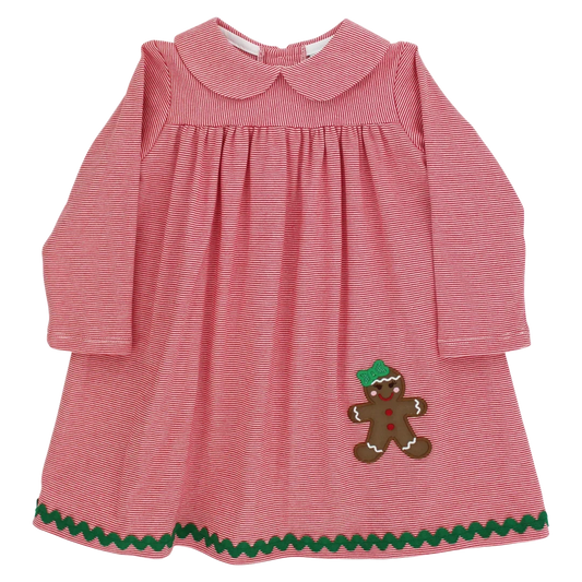 JOLLY GINGERBREAD DRESS W/COLLAR