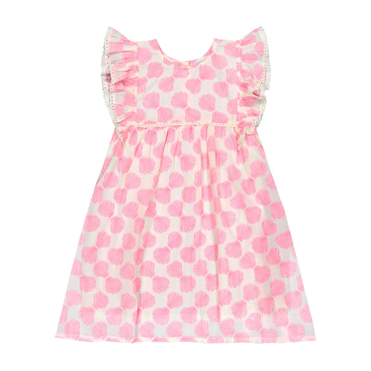 SERAPHINA DRESS SHELL BEACH PINK