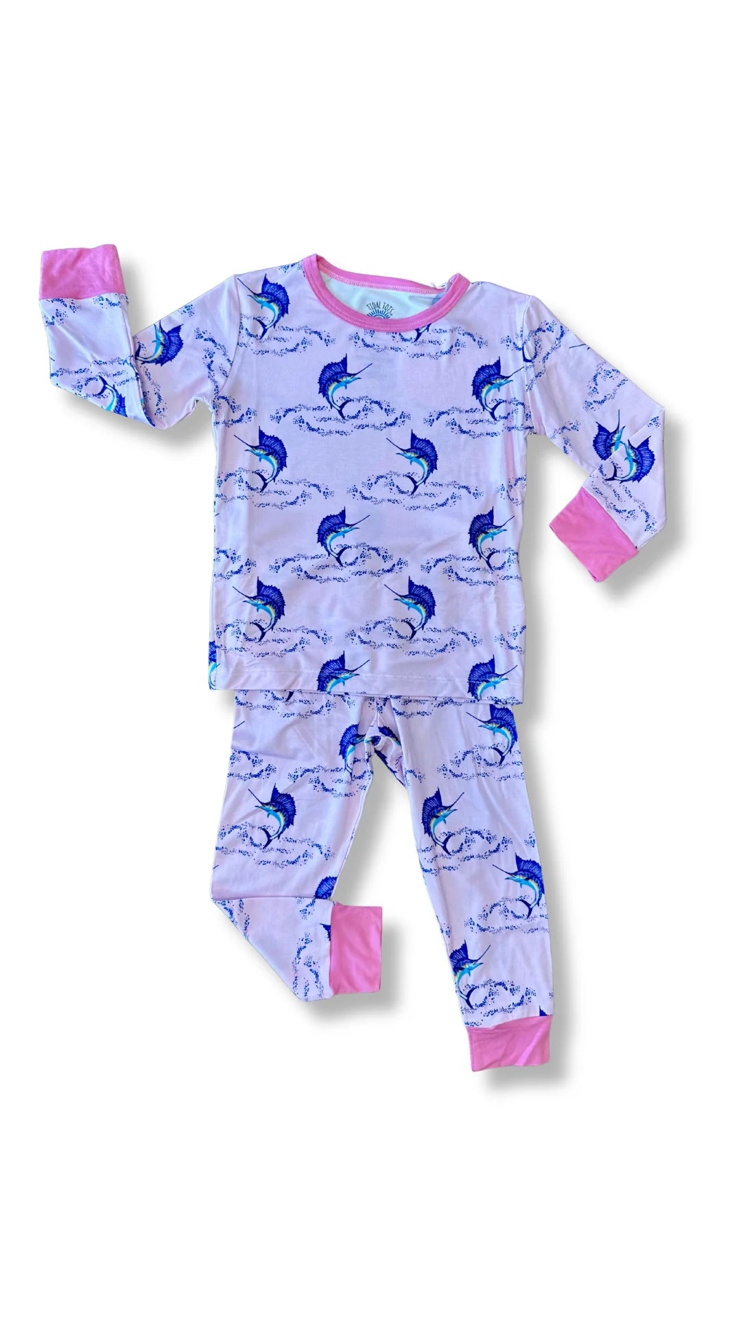 SUMMERTIME SAILS PINK LS PANT SET