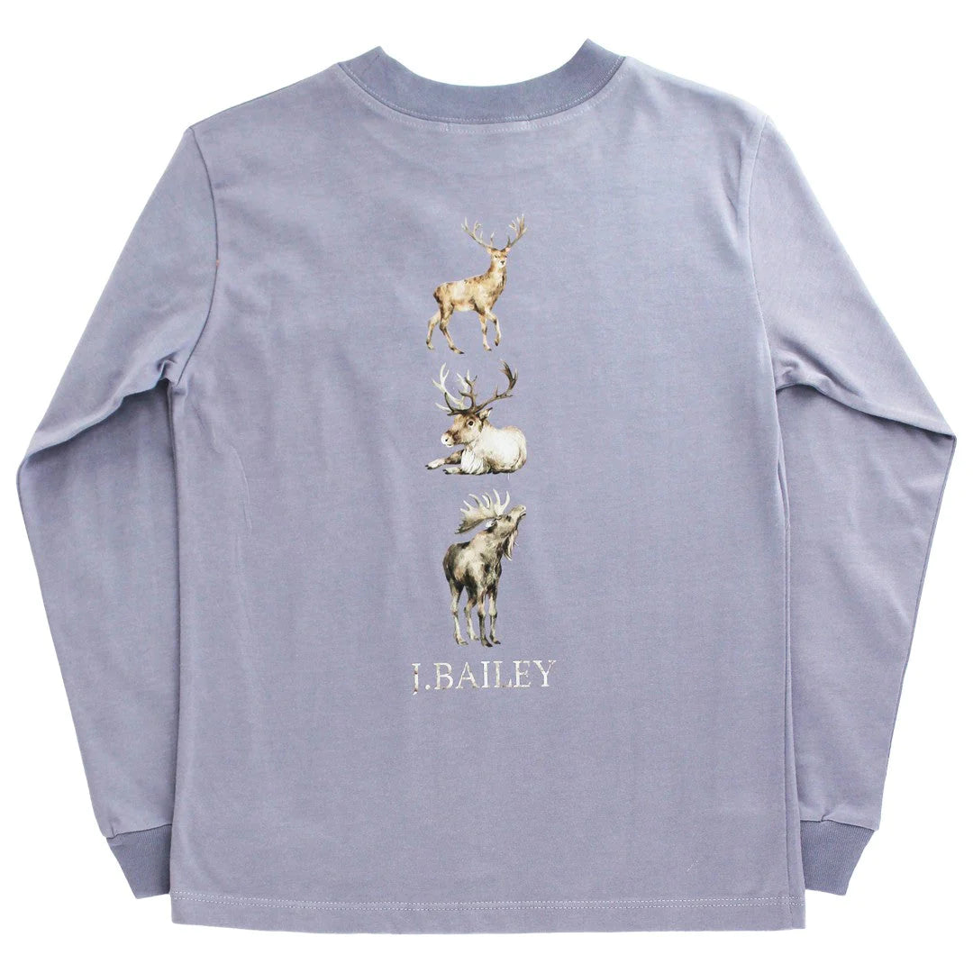 LS LOGO TEE DEER SMOKE