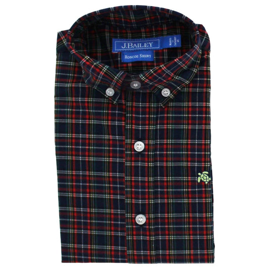 BUTTON DOWN SPRUCE PLAID