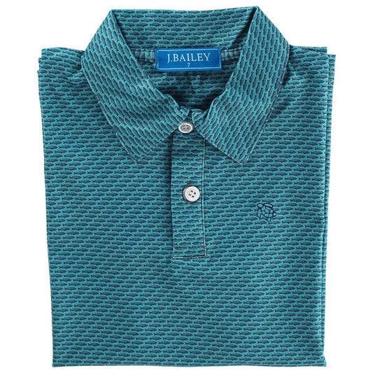 HENRY POLO TEAL FISH