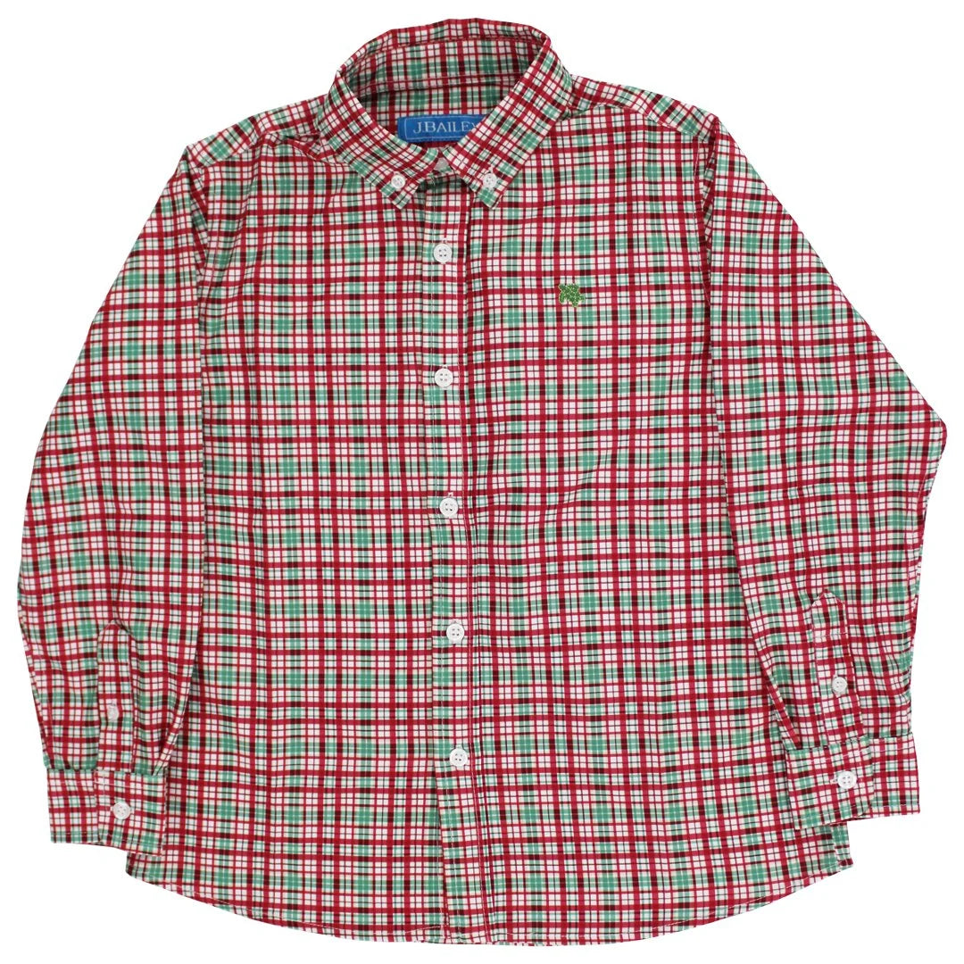 PERF BUTTON DOWN JOLLY PLAID