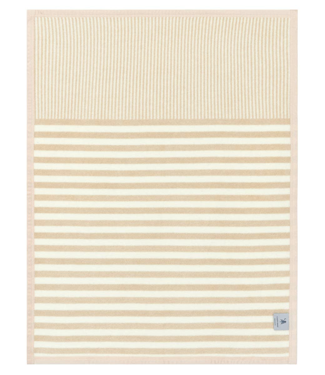 Sweet Pea Stripe Oak Mini Blanket