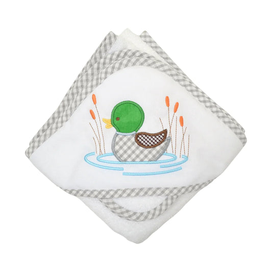 MALLARD BOXED HOODED TOWEL SET