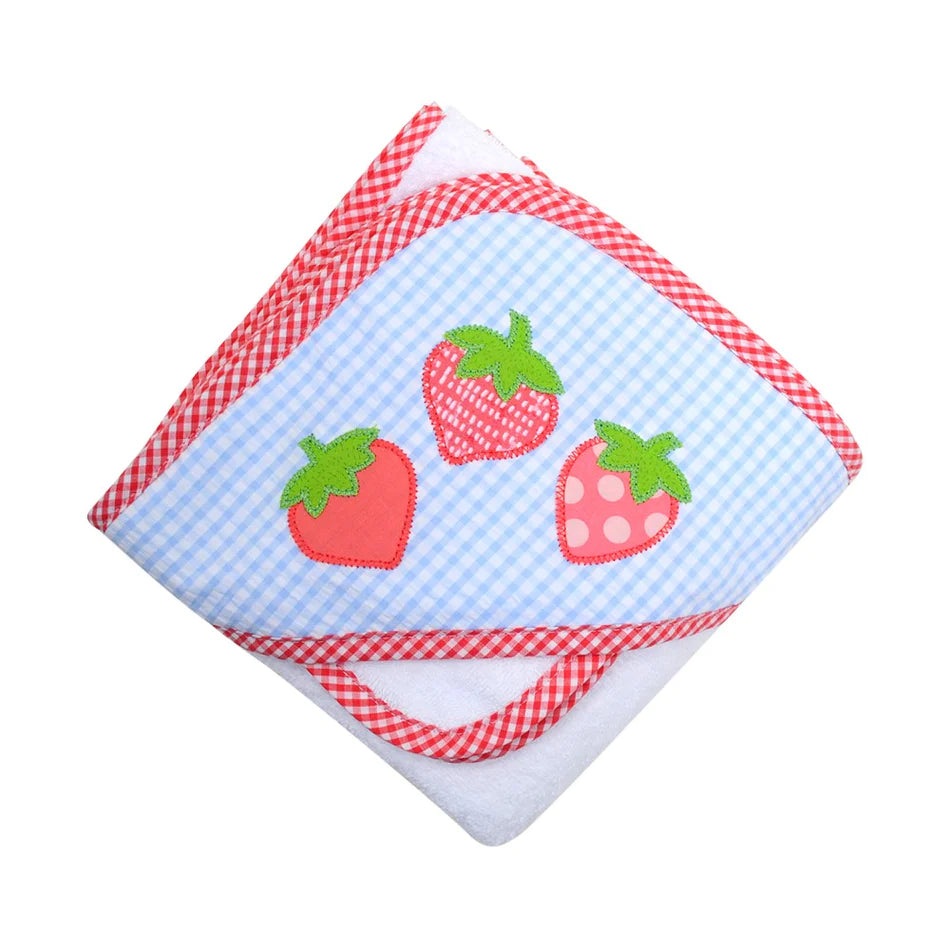 STRAWBERRY BOXED HOODED TOWEL SET