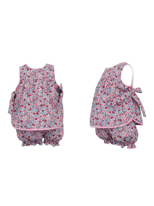 LIBERTY FLORAL APRON BLOOMER SET