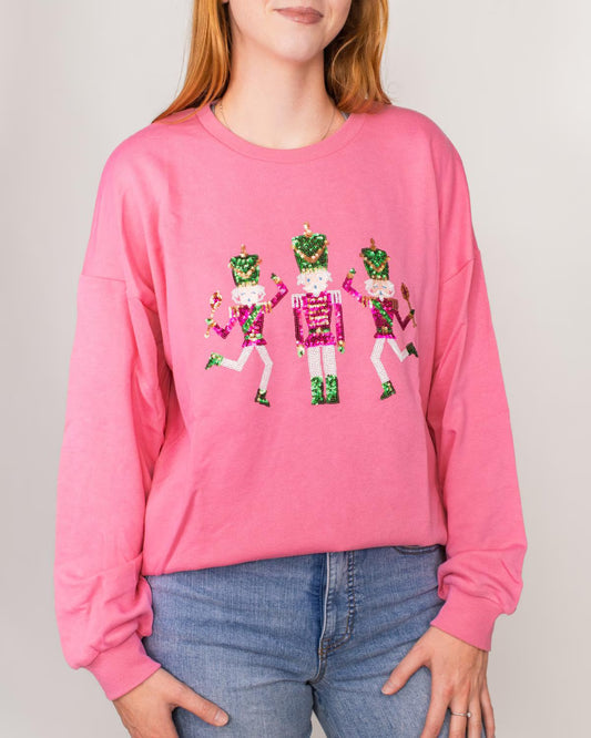 NUTCRACKER CUTIE SEQUIN SWEATSHIRT