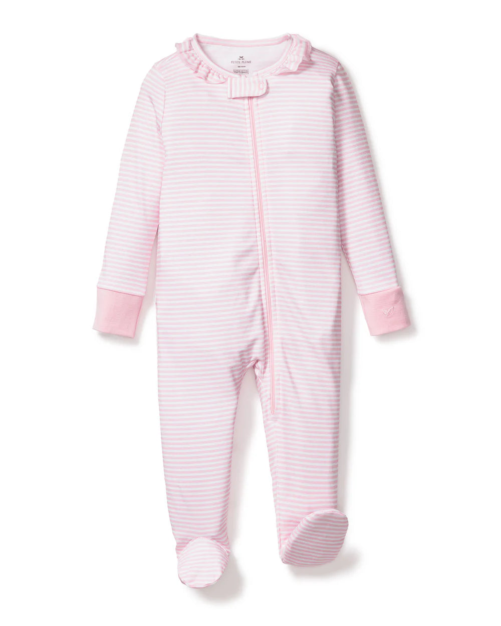 PINK STRIPE FOOTIE