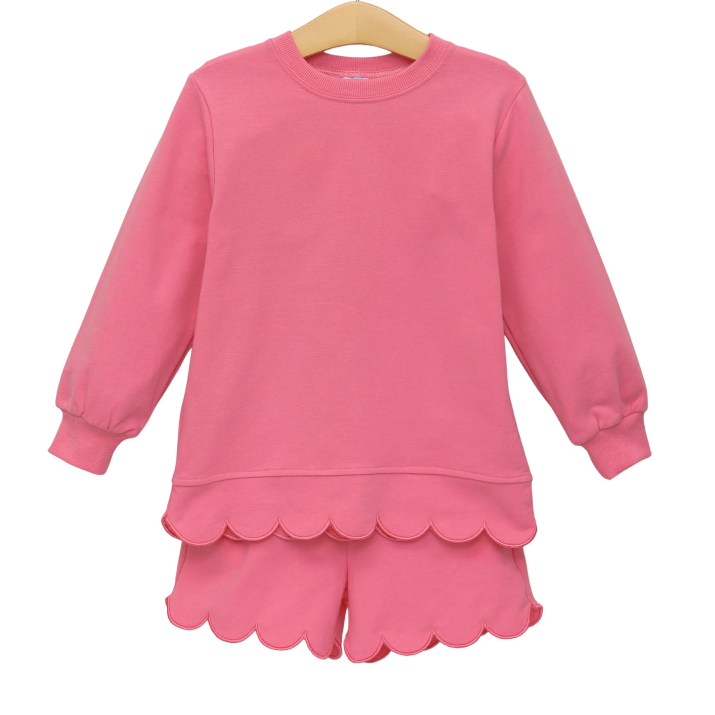 PINK SOPHIA SCALLOPED SET