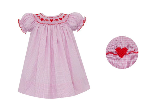 VALENTINES PINK GINGHAM BISHOP
