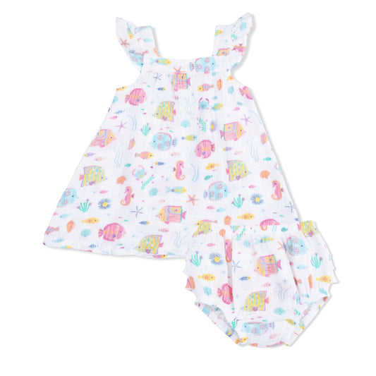 SUNNY CORAL REEF FISH SUNDRESS