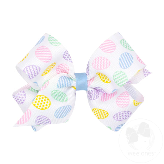 MED GG EASTER PRINT BOW