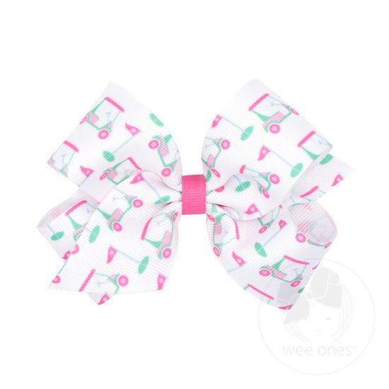 MED SUMMER PRINT BOW