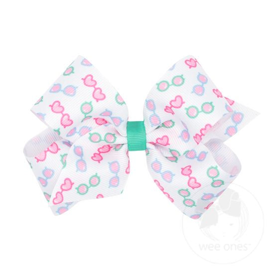 MED SUMMER PRINT BOW