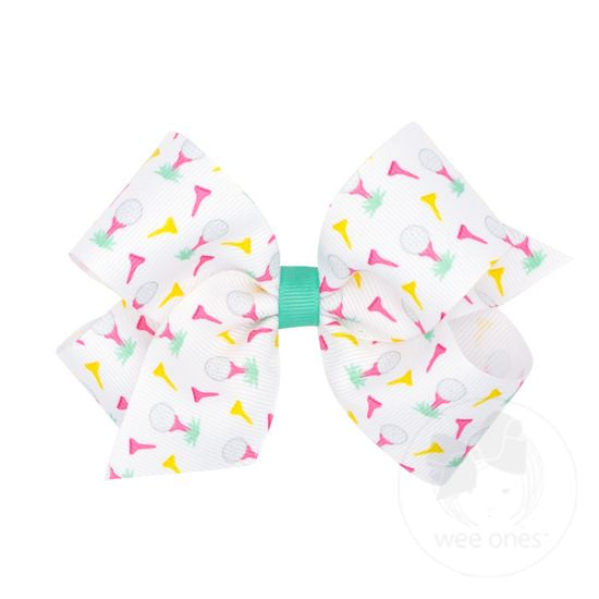 MED SUMMER PRINT BOW