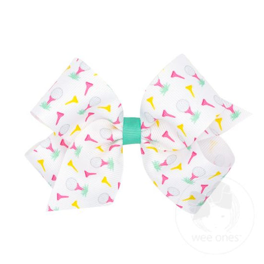 MED SUMMER PRINT BOW