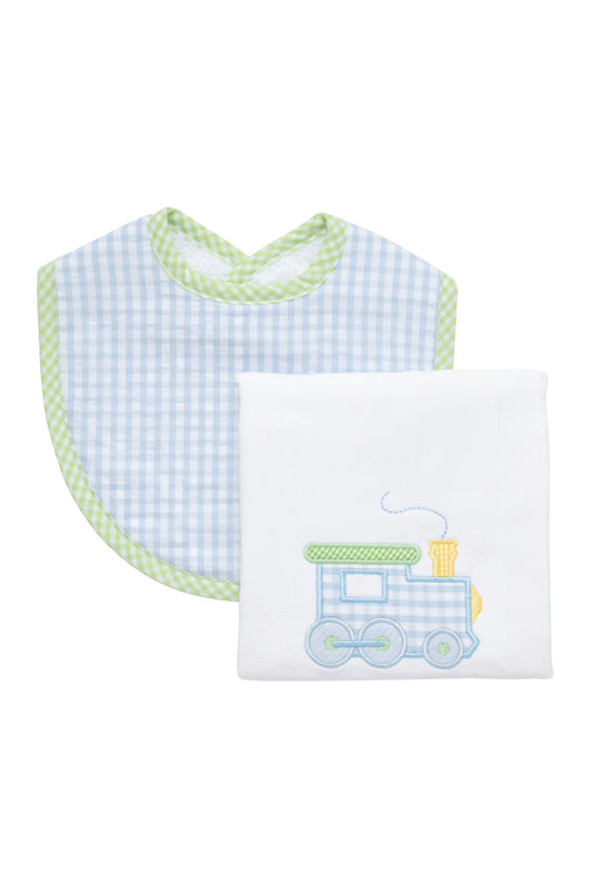 TRAIN BASIC BIB & BURP SET