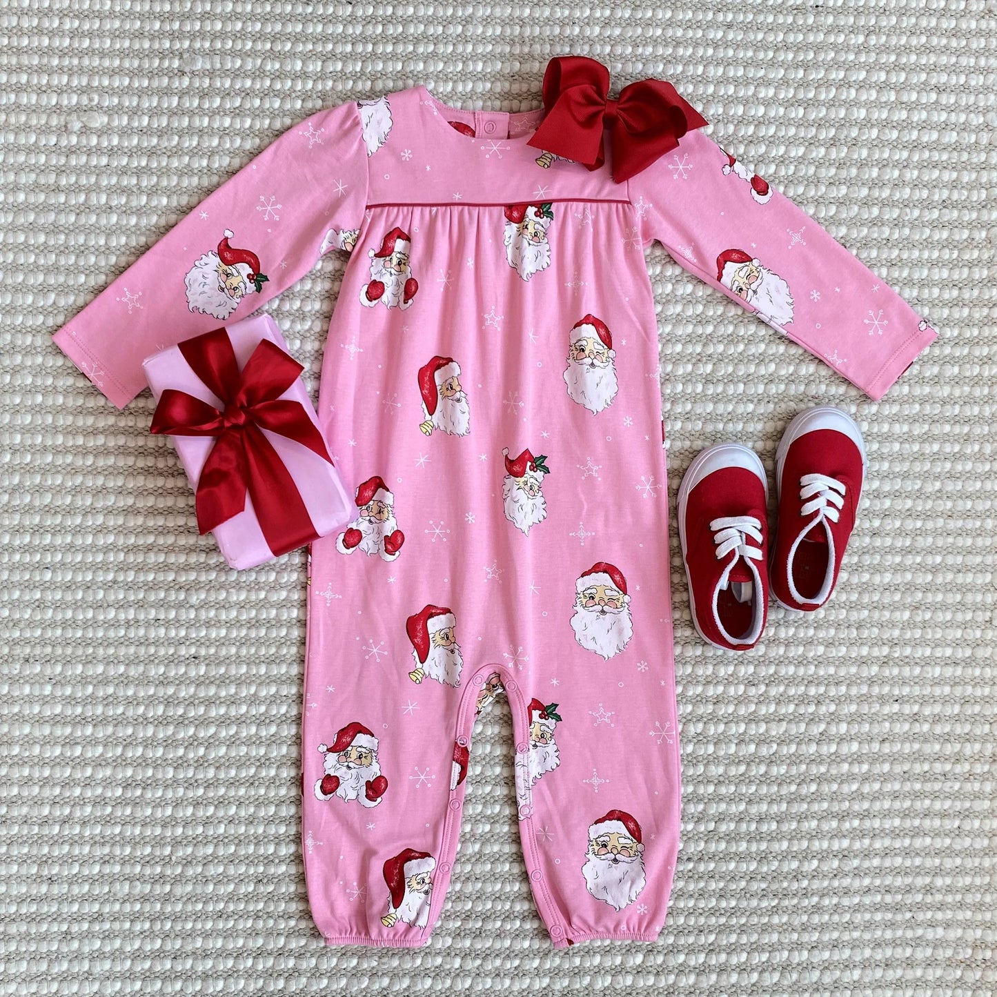 LS PENNY PLAYSUIT SANTA