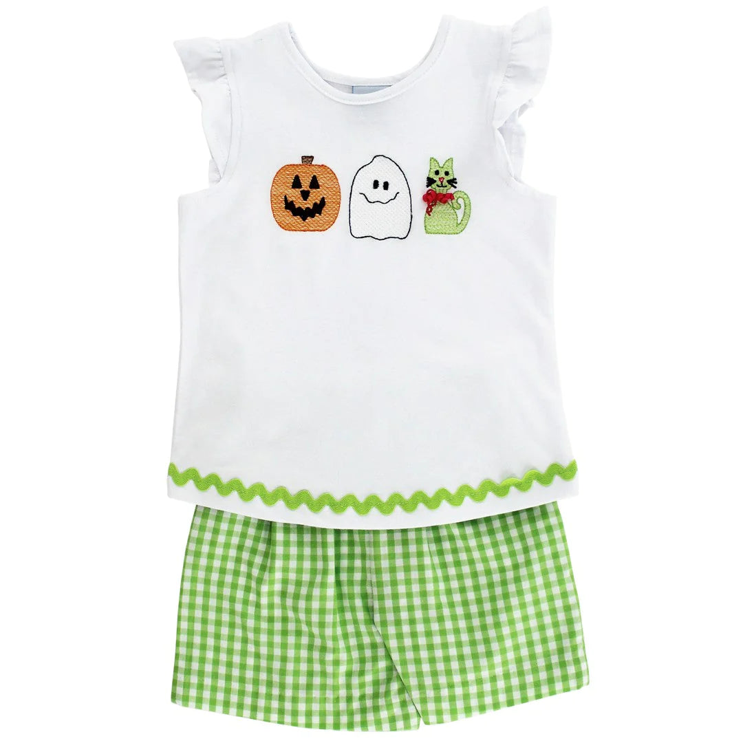 TRICK OR TREAT GIRL SHORT SET