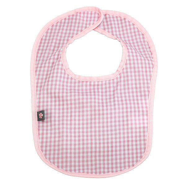 PINK GINGHAM BIB