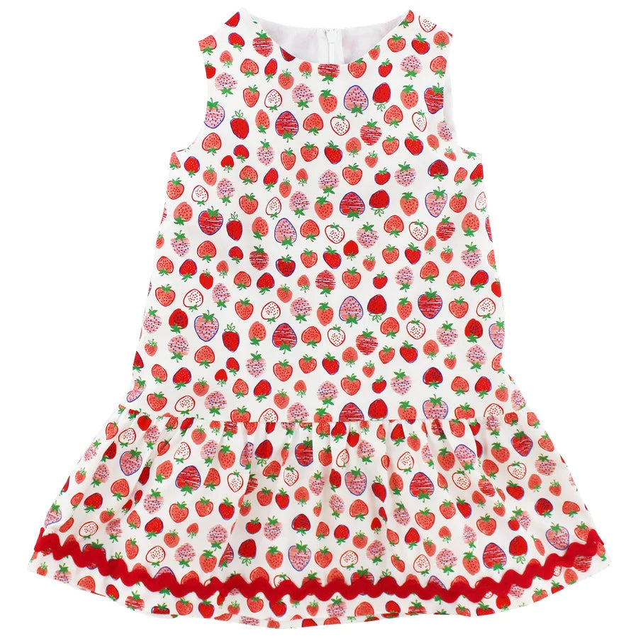 STRAWBERRY PATCH DROP DRESS