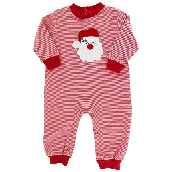 SANTA KNIT BOY ROMPER