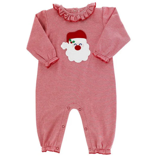 SANTA KNIT GIRL ROMPER