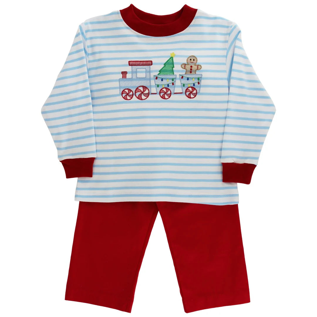 GINGERBREAD EXPRESS BOY PANT SET