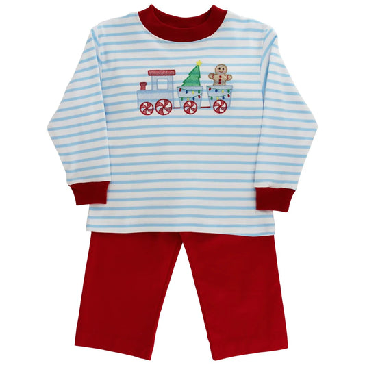 GINGERBREAD EXPRESS BOY PANT SET