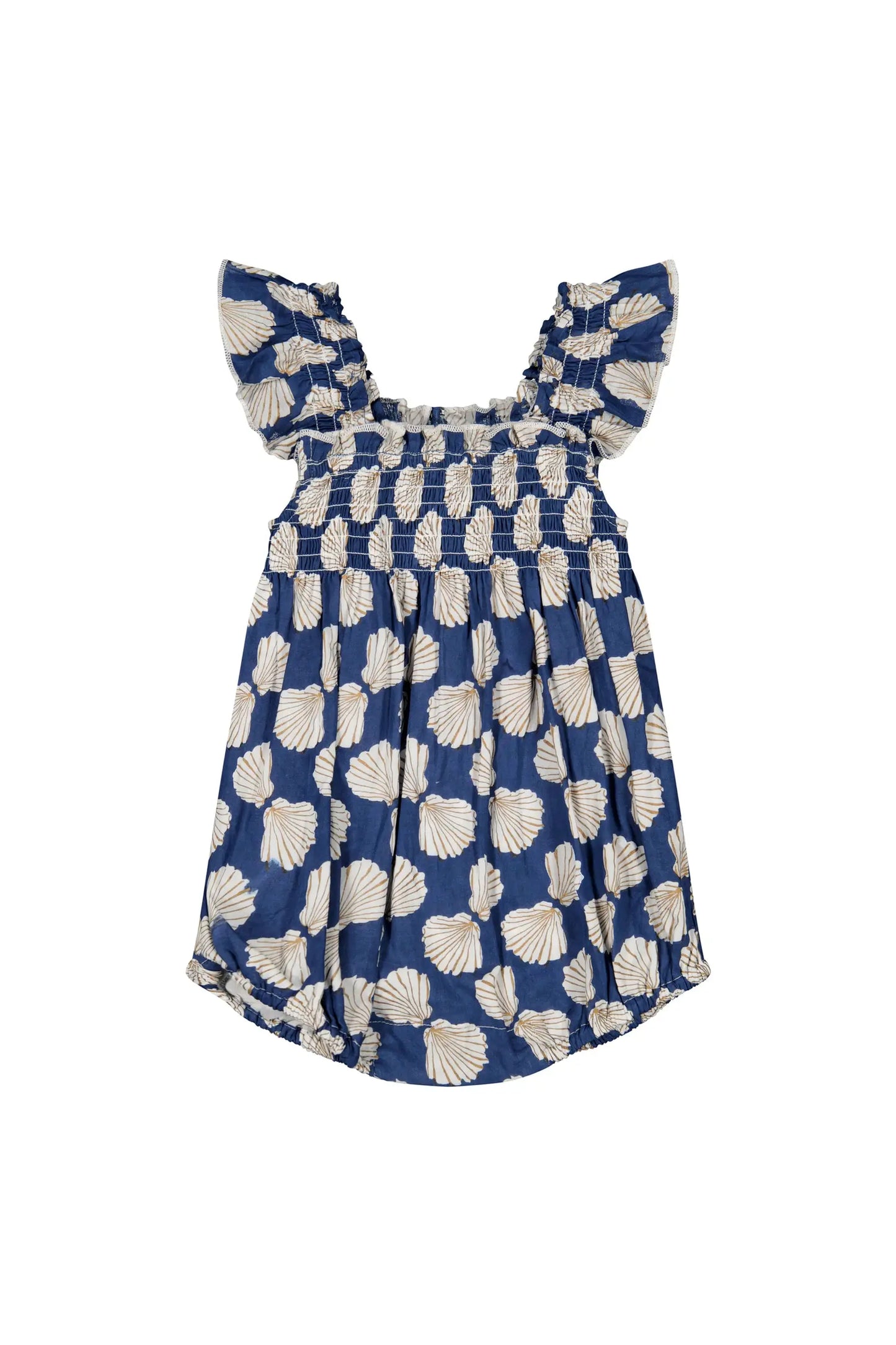 LEILA BABY ROMPER SHELL BEACH NAVY