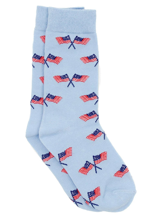 LUCKY DUCK SOCK FREEDOM FLAG