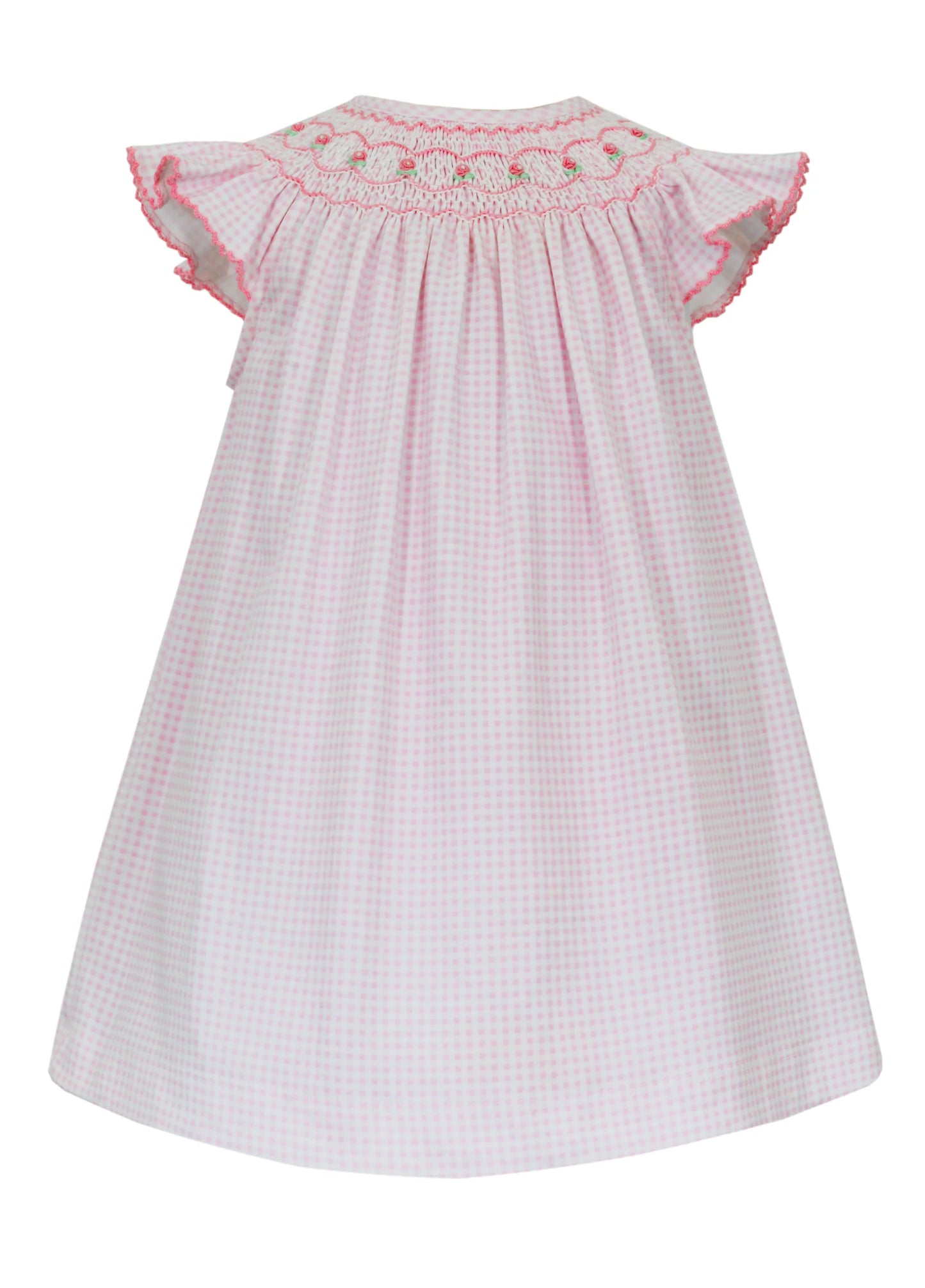 AMELIA PINK GINGHAM DRESS