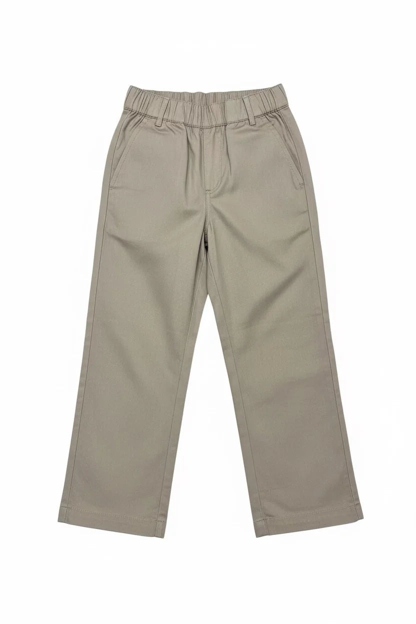 SIMPLY TAUPE ELASTIC PANT