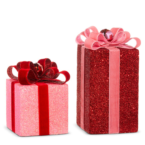 RED AND PINK PACKAGES