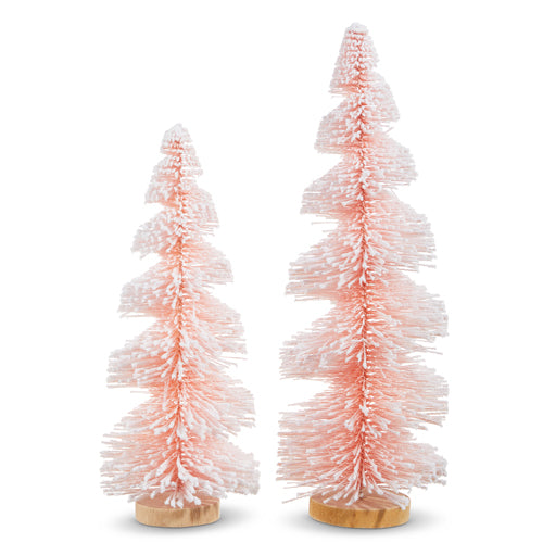 PINK SNOWY BOTTLE TREES