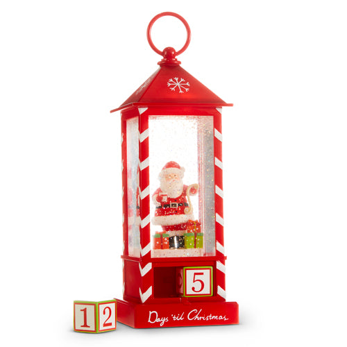 11'' SANTAS LIST WATER LANTERN