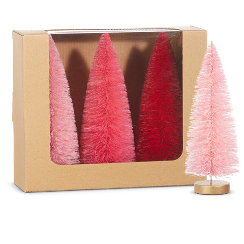 8'' BOX OF PINK BOTTLE BRUSH TREES