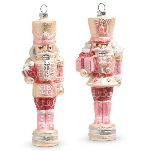 8'' GLITTERED NUTCRACKER ORNAMENT