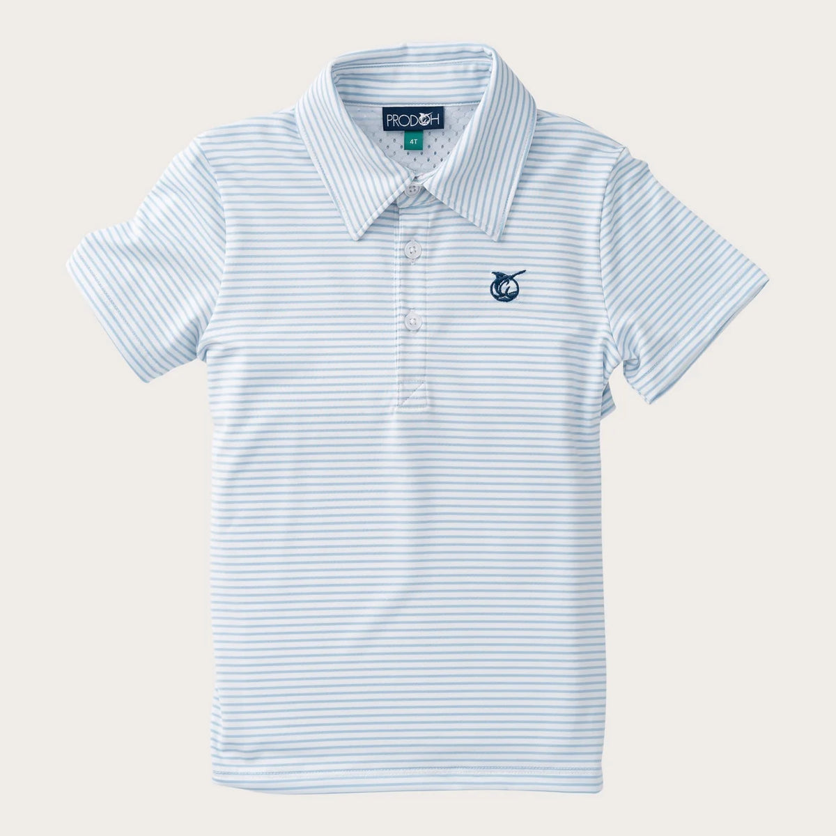 SS PERFORMANCE POLO CLEAR SKY STRIPE