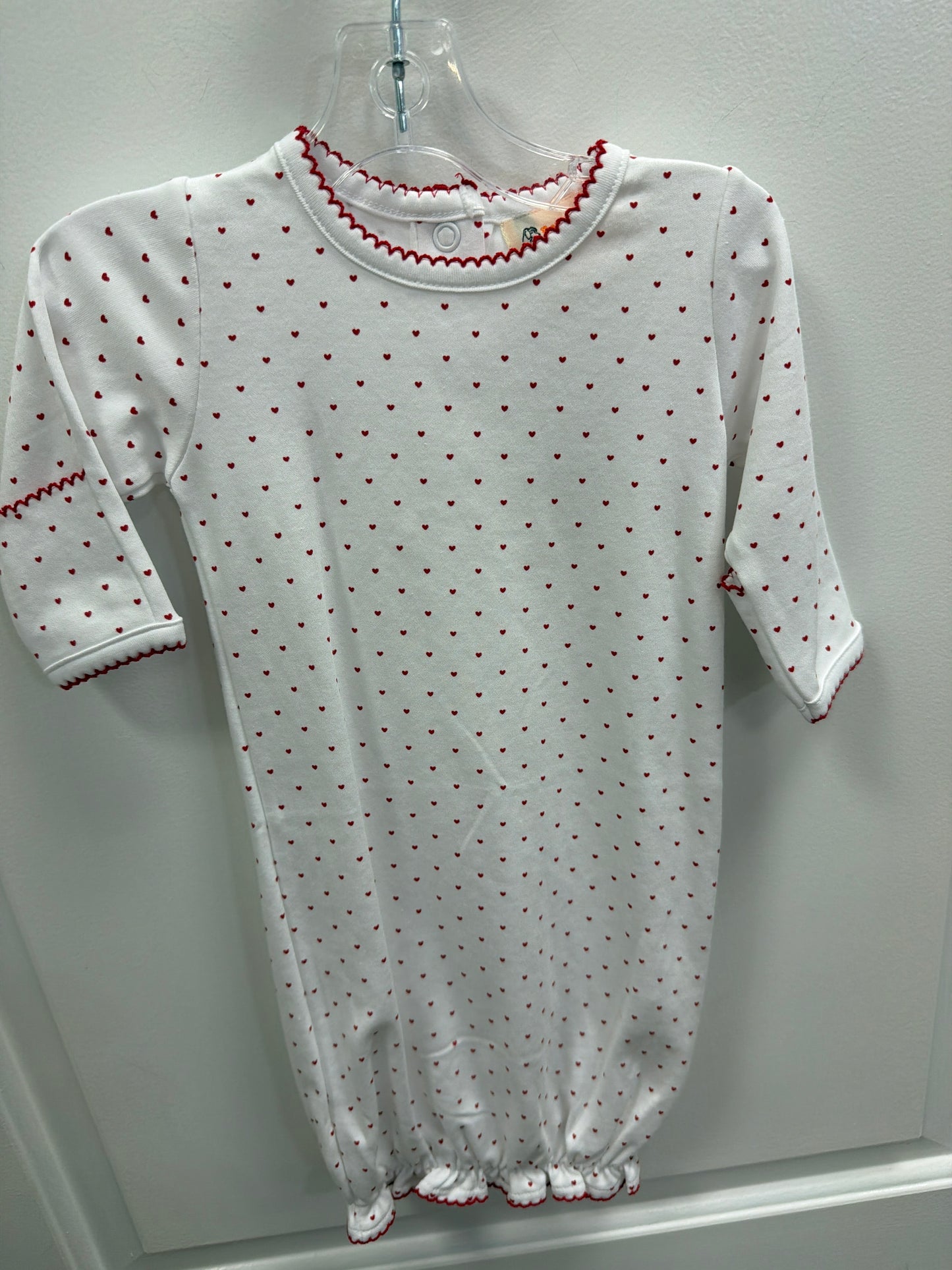 RED MICRO HEARTS GOWN