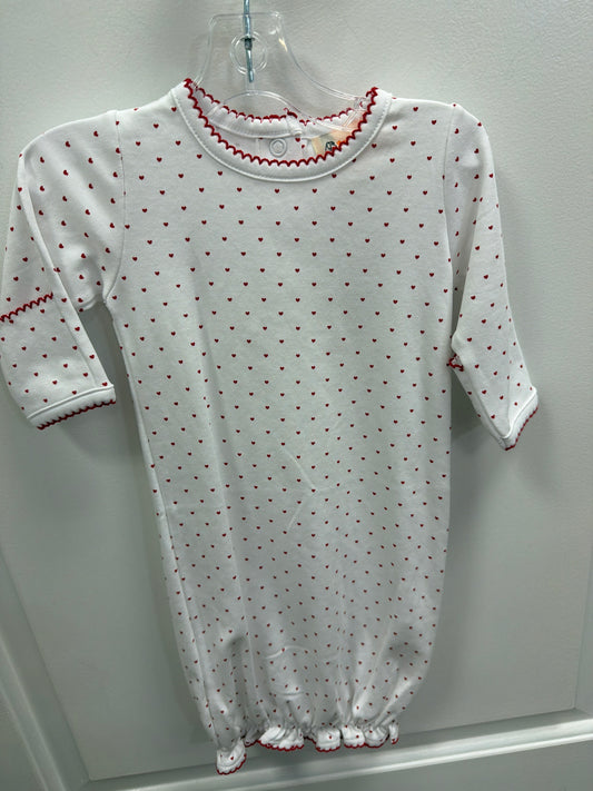 RED MICRO HEARTS GOWN