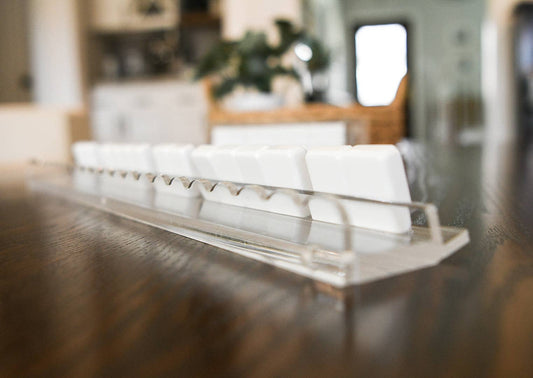 Scallop Mahjong Rack Clear Acrylic