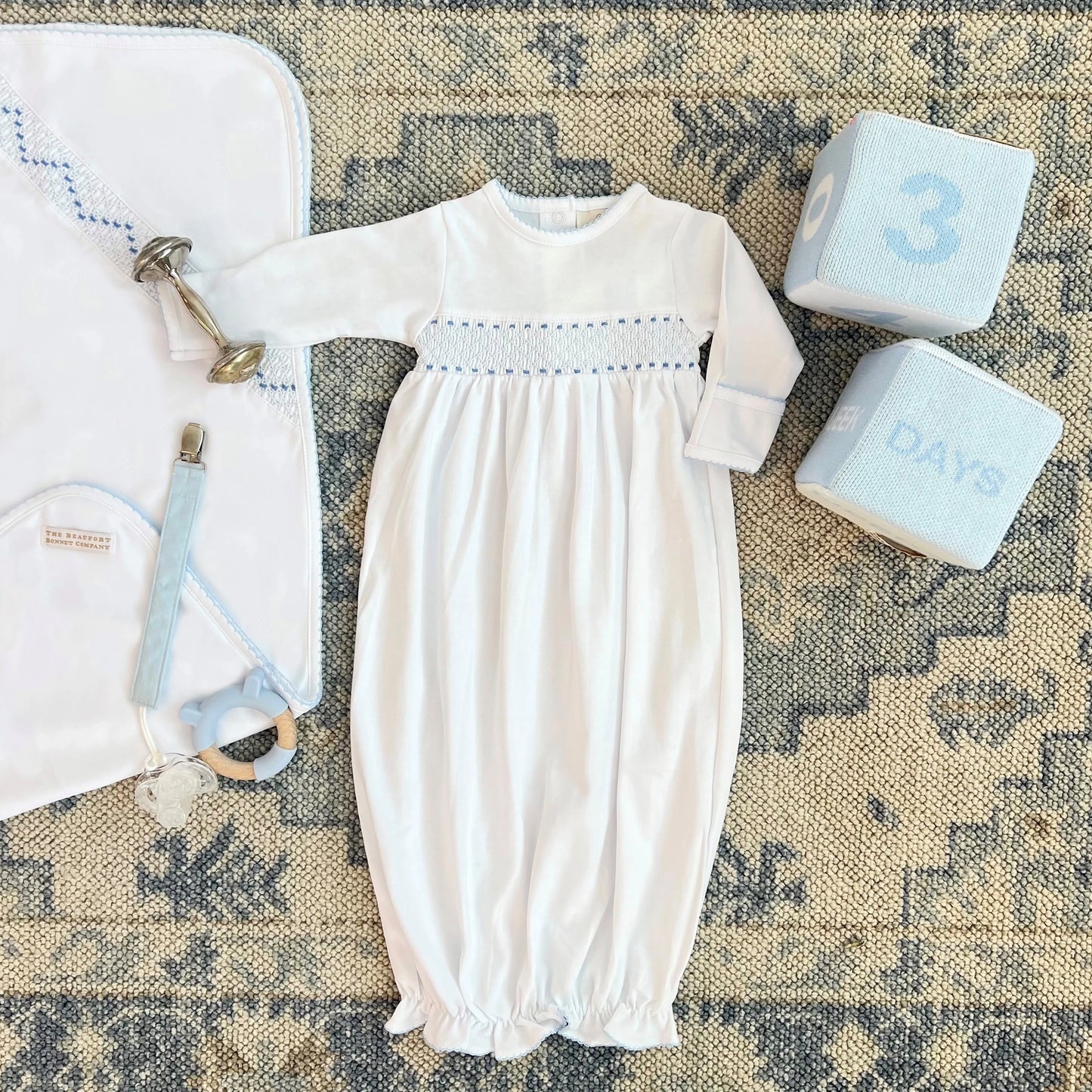 SWEETLY SMOCKED GOWN BOY